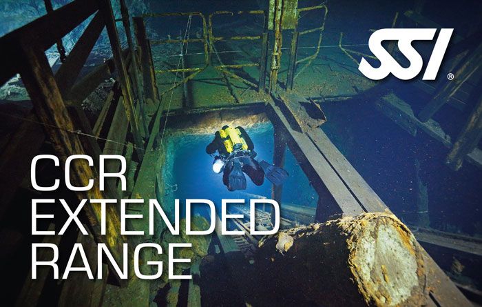 CCR Extended Range en lanzarote con rubicon diving center card