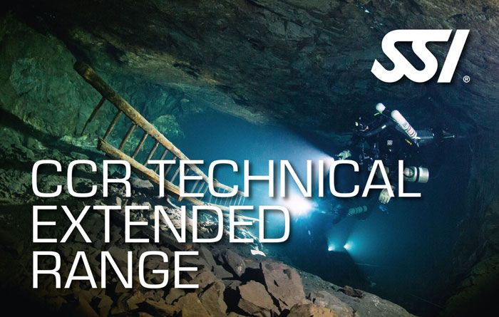 CCR Technical Extended Range course Rubicon Diving Lanzarote card