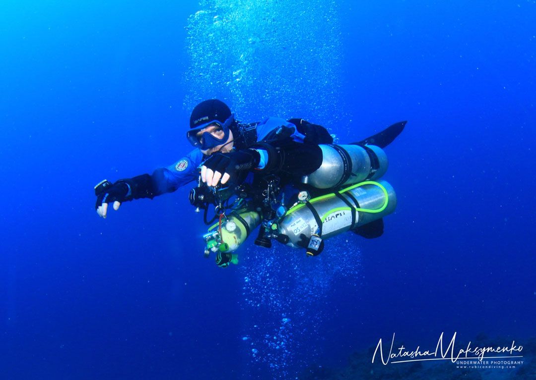 Extended Range Sidemount course rubicon Diving Center Lanzarote a diver