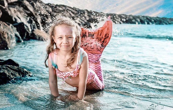Mermaid sesion fotos Lanzarote Rubicon Diving instagram card