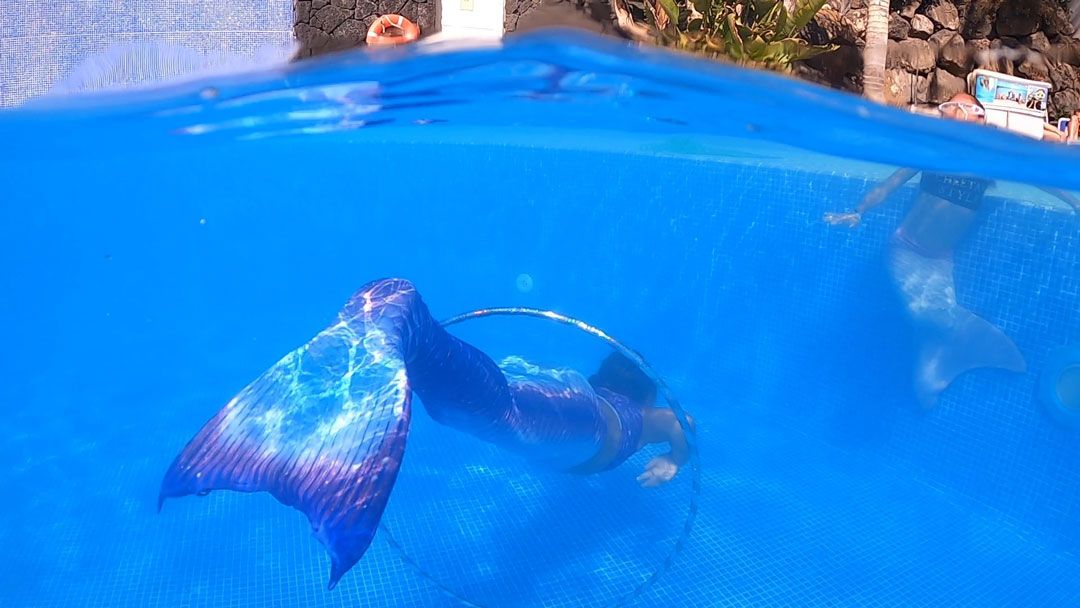 Mermaid sesion fotos piscina Lanzarote Rubicon Diving