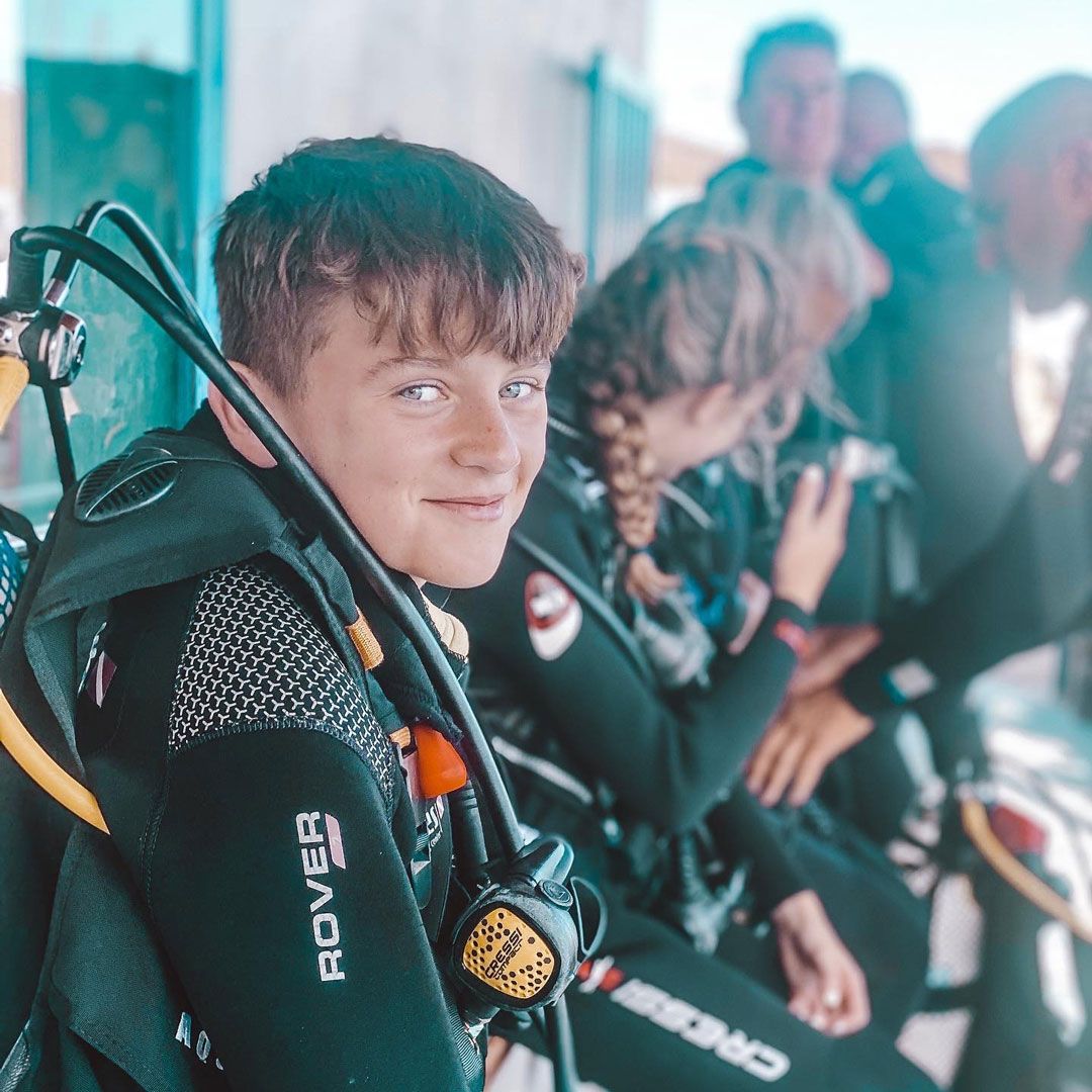 Scuba Diver course in Lanzartore Rubicon Diving kid2