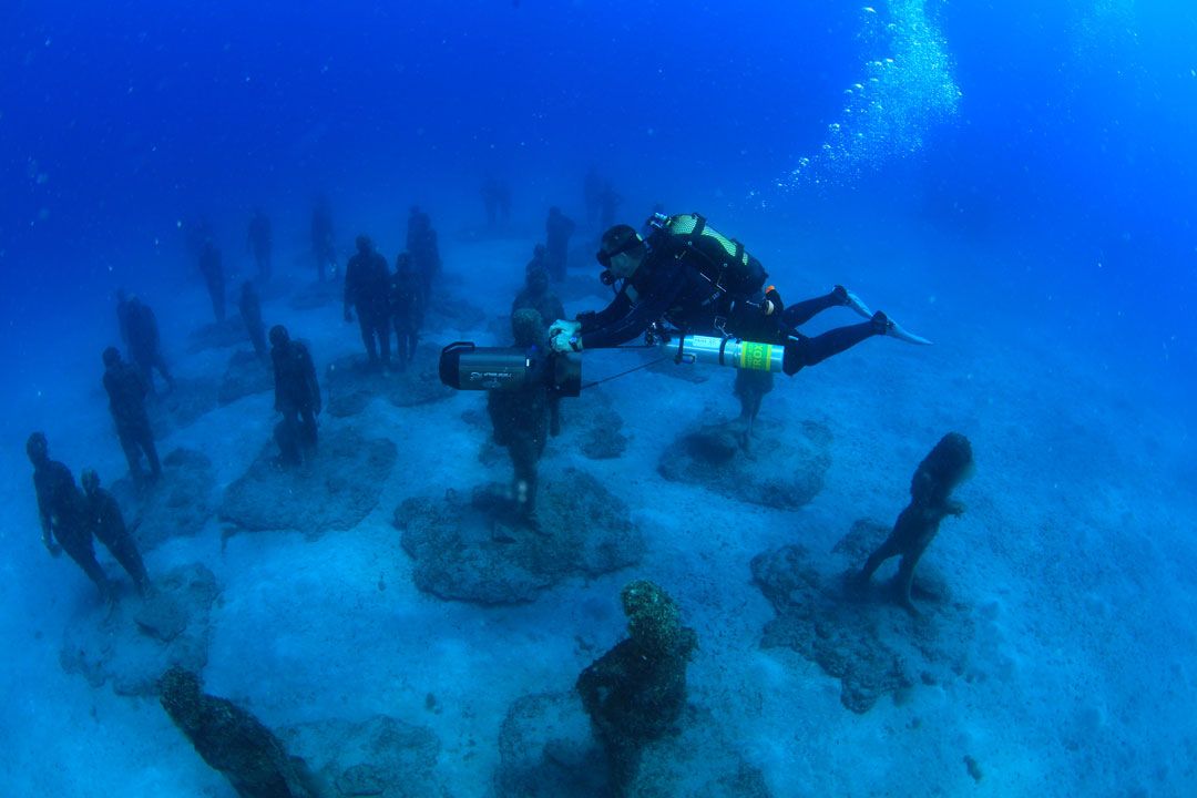 Scuba Diving Scooter course Lanzarote Rubicon diving museo atlantico 02