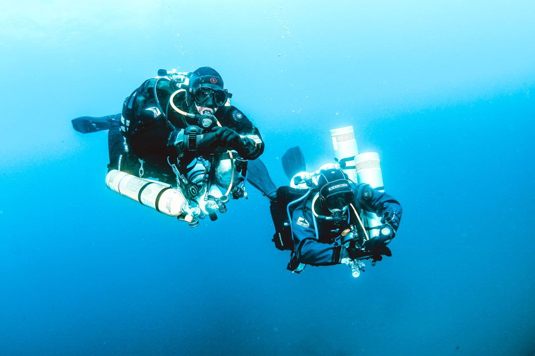 Technical Extended Range Trimix course rubicon diving center lanzarote 2 divers