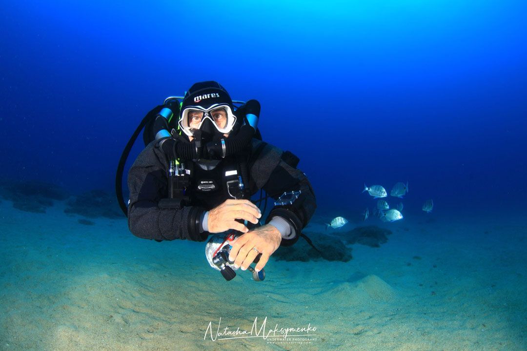 ccr diving course ssi rubicon dinving center in Lanzarote a diver