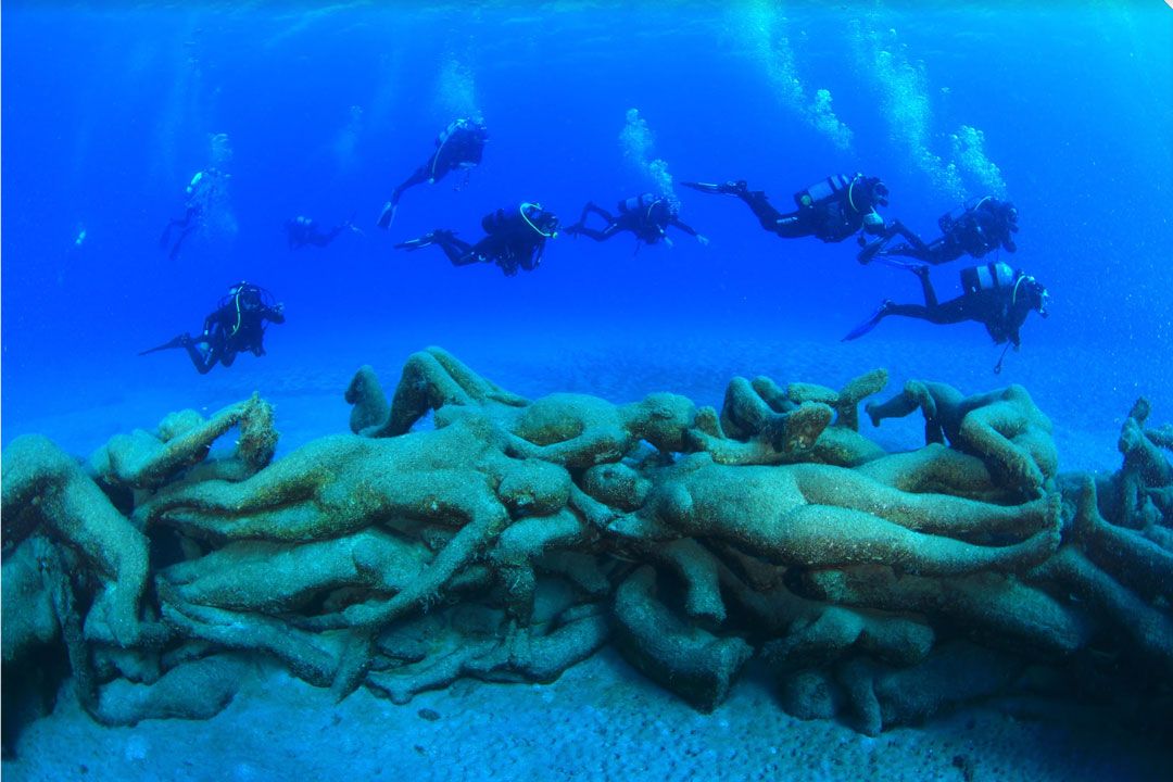 dive and a visit to the Museo Atlantico Lanzarote divers