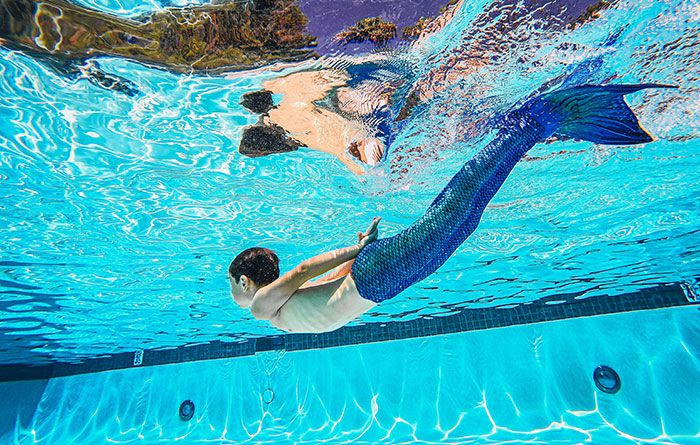 little mermaid course Lanzarote Rubicon Diving pool card